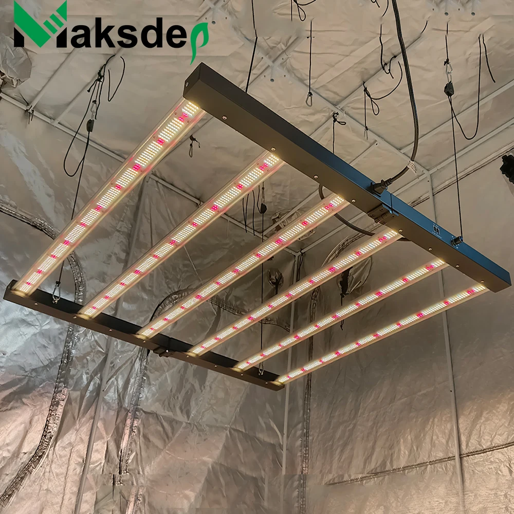 Maksdep 720 Watt Grow Lights Samsung 281B High Output 3500K Design 8 Bars 720W Full Spectrum Led Grow Light