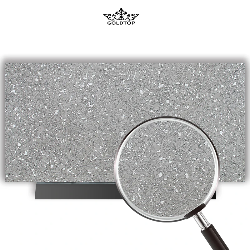 Goldtop ODM/OEM losa заводские прямые кварцевые плиты из кварца серого с белой жилкой 4019 французского вагли искусственные