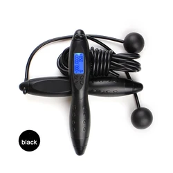 Adjustable Electronic Smart Digital Count Fitness Wire/Wireless Digital Skip Cordless Jump Rope With Steel Wire Digital Counter