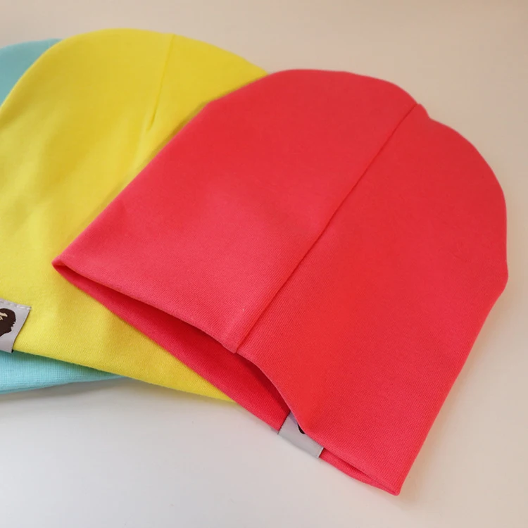 Toddler Cotton Knit Beanie Solid Color Newborn Girls Boys Born Baby Hat Beanie Hats