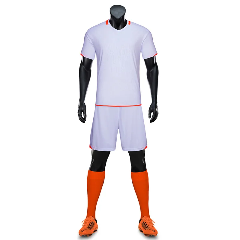 2023 wholesale Custom high quality quick dry orange color blank sublimation football practice jersey set