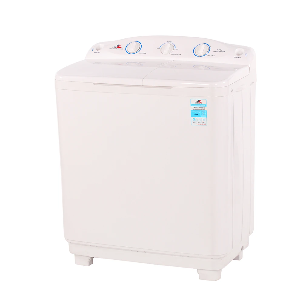 China Factory Direct Sale 8.5kg Two Door Double Tub Top-Loading  Cheap Washer and Dryer Machine