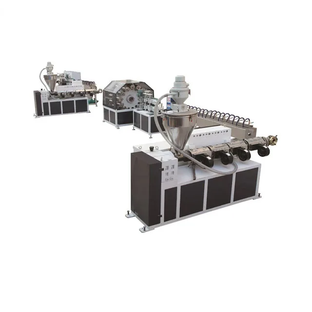 PVC Fiber Reinforced Pipe Machine PVC Garden Fiber Braided Hose Tube Making Machine Soft PVC Tube Production Line