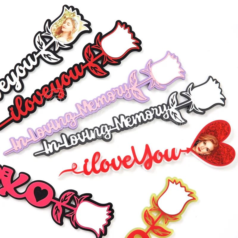 Сублимационные Пустые Пользовательские Розовые фото украшения закладки