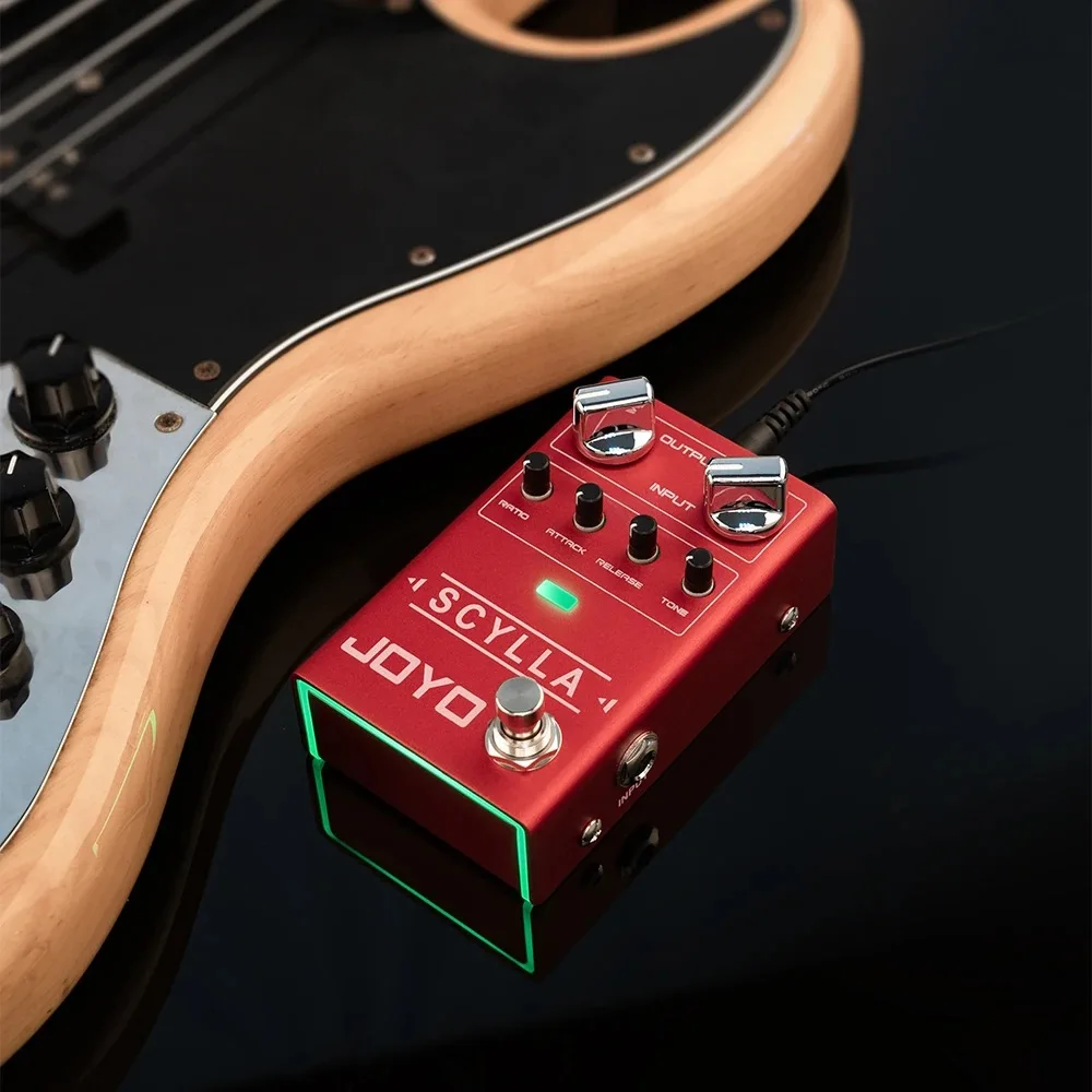 JOYO R-27 SCYLLA Bass Compression Effect Pedal Studio Grade Bass Pedal Low Noise High Dynamic