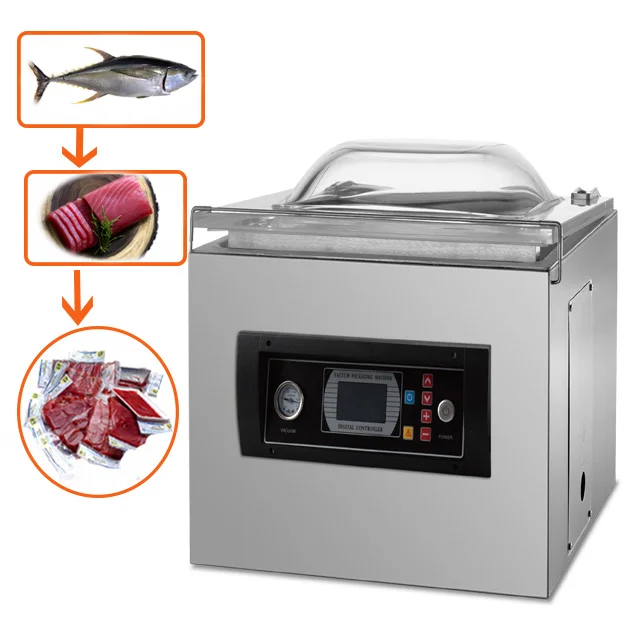 electric driven 110V 120V 220V single chamber vacuum sealer table top vacuum packing machine with 10 memories