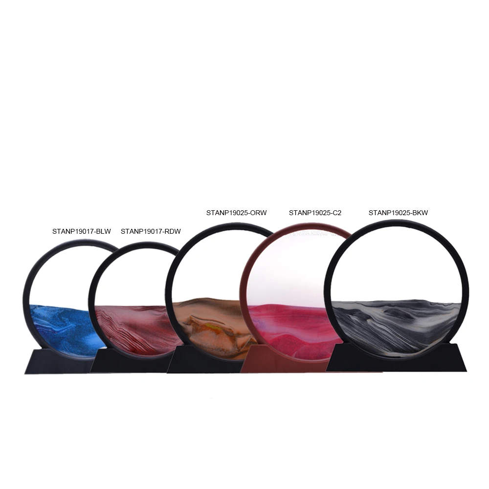  Large Decorative Tabletop Moving sand art Dynamic Sand Picture Abstract Scenery Image Hourglass Desktop Perfect Xmas