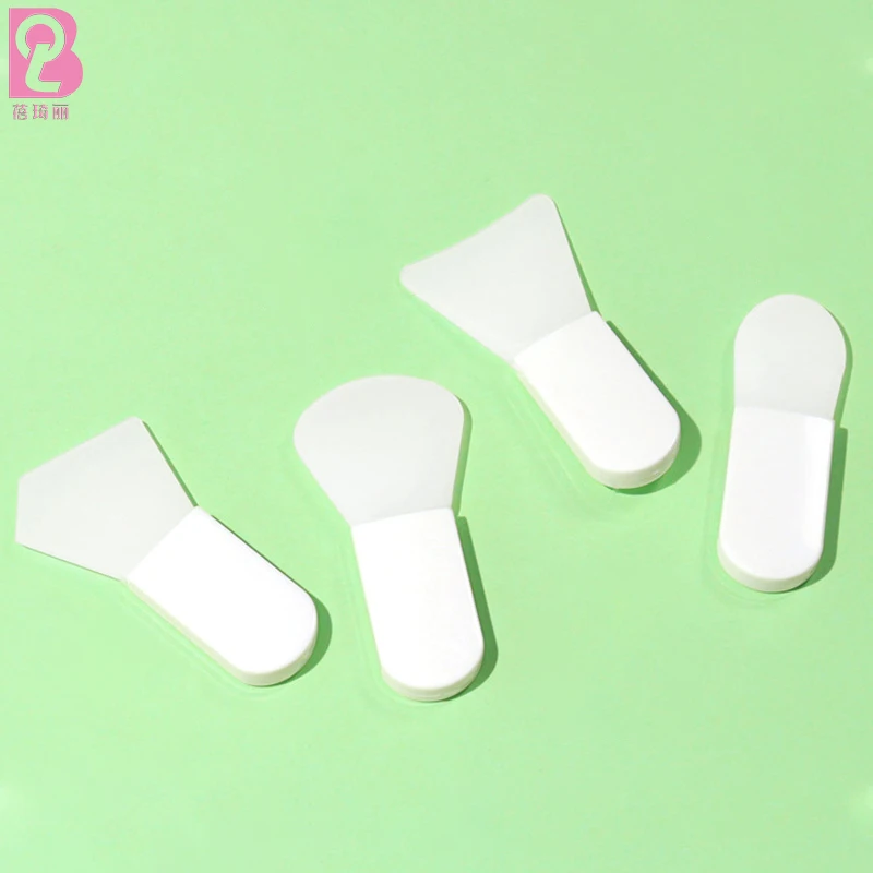 Beiqili Professional Beauty Spa Tools Soft Travel Silicone Cream Clay Applicator Vegan Face Mask Brush For Makeup Spatula Spoon