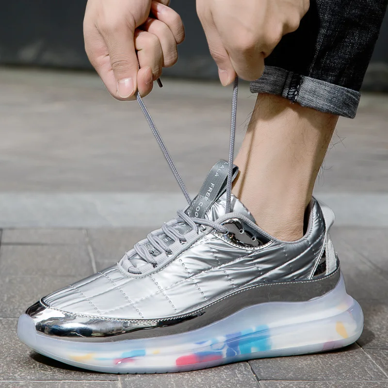 Waterproof Casual Shoose Men Classic Running Sneakers Fashion Pu Upper Keep Warm Winter Shoes For Men