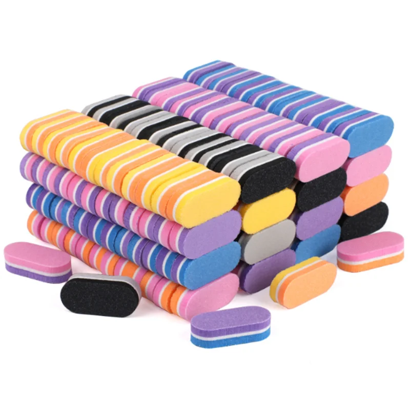 Оптовая продажа, профессиональная мини-пилка для ногтей, Высококачественная губка, пилка для ногтей, круглая губка, мини-буфер для ногтей, инструменты для красоты и маникюра