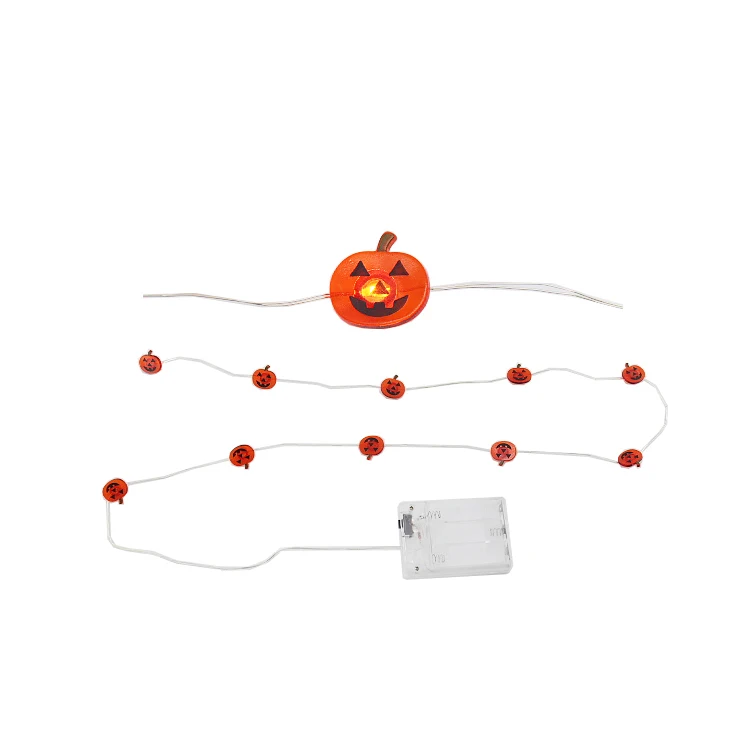 Big Pumpkin Pattern Battery-Operated Neon Star Wreath Weddings Christmas LED Color-Changing Christmas Tree String Light Laughing