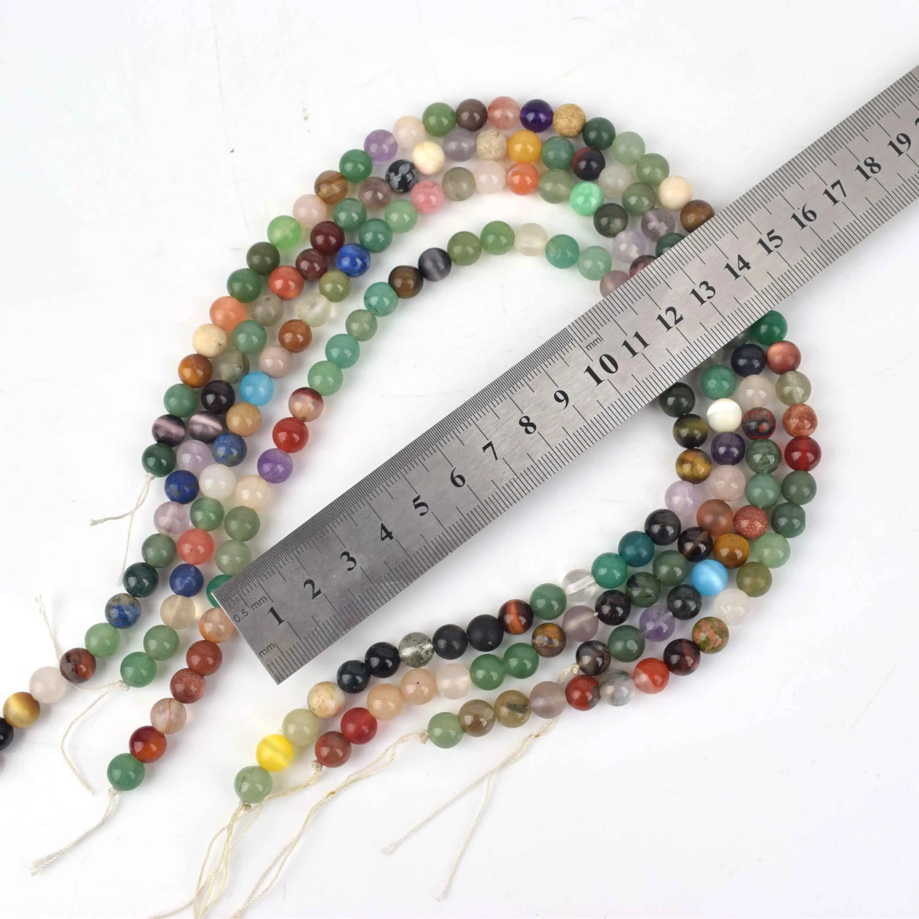 Wholesale Nature Crystals Beads Colorful Bracelet Semi-finished Product For Sale
