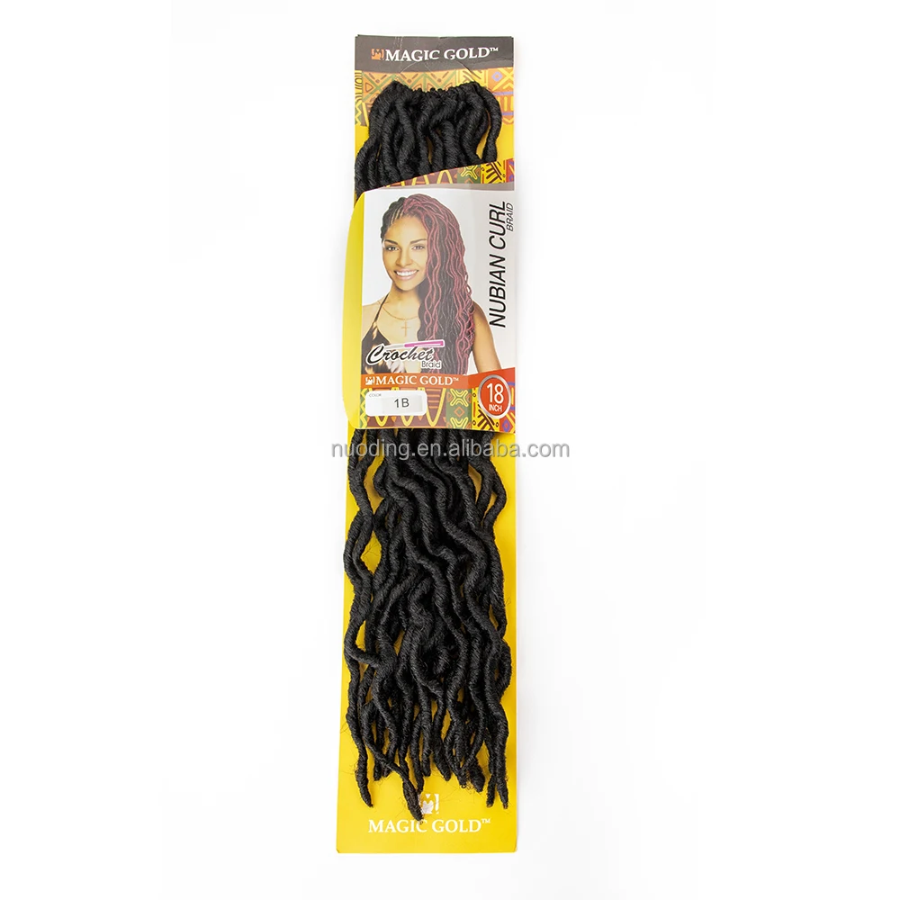 100%kanekalons top supplier magic gold nubian curl soft wavy gypsy locs hair ombre crochet 18 inch wholesale crochet braid hair