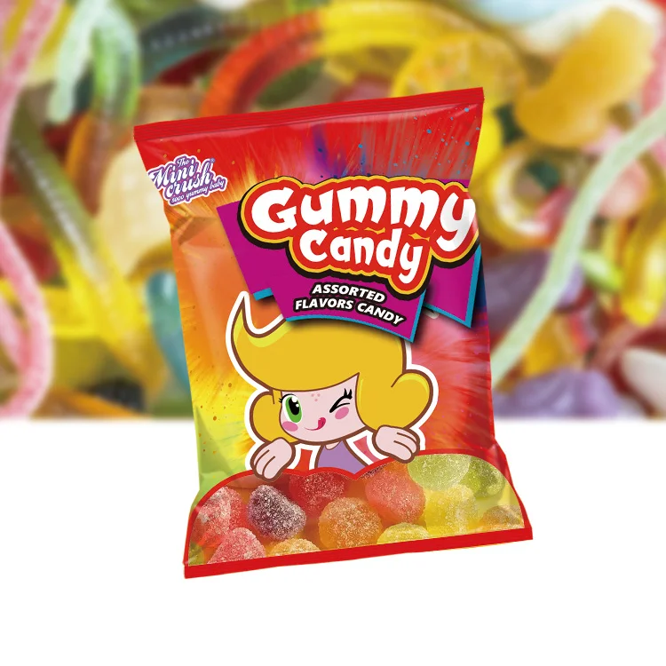 OEM Factory Cheap Price Jelly Sweet Candy Fruit Shaped Jelly Gummy Candy