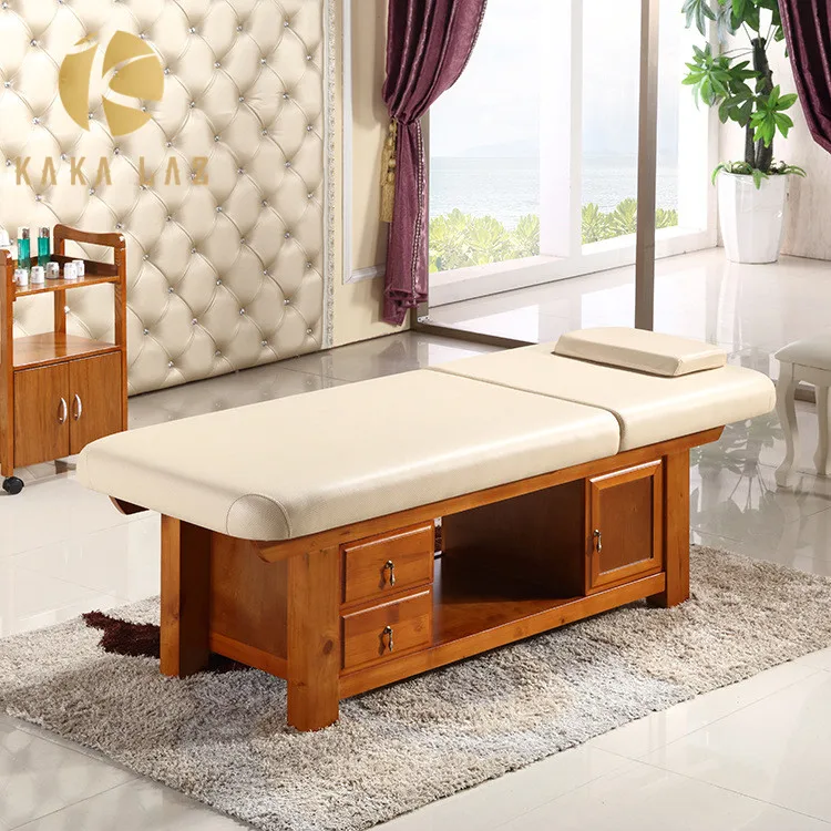 thai wood table wooden adjustable massage bed