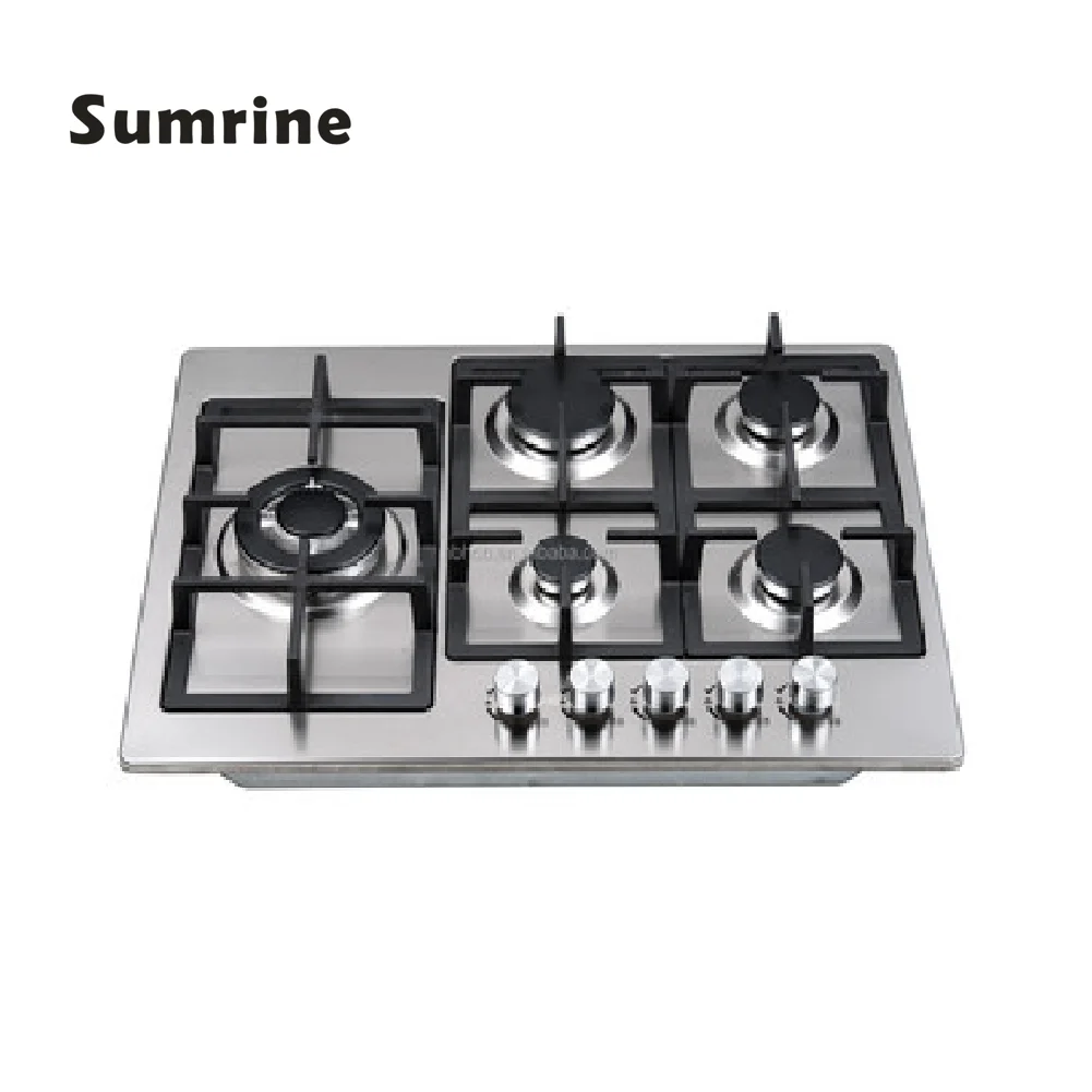 Газовая плита с 5 горелками, кухонная Коммерческая портативная газовая плита, низкая цена и высокое качество