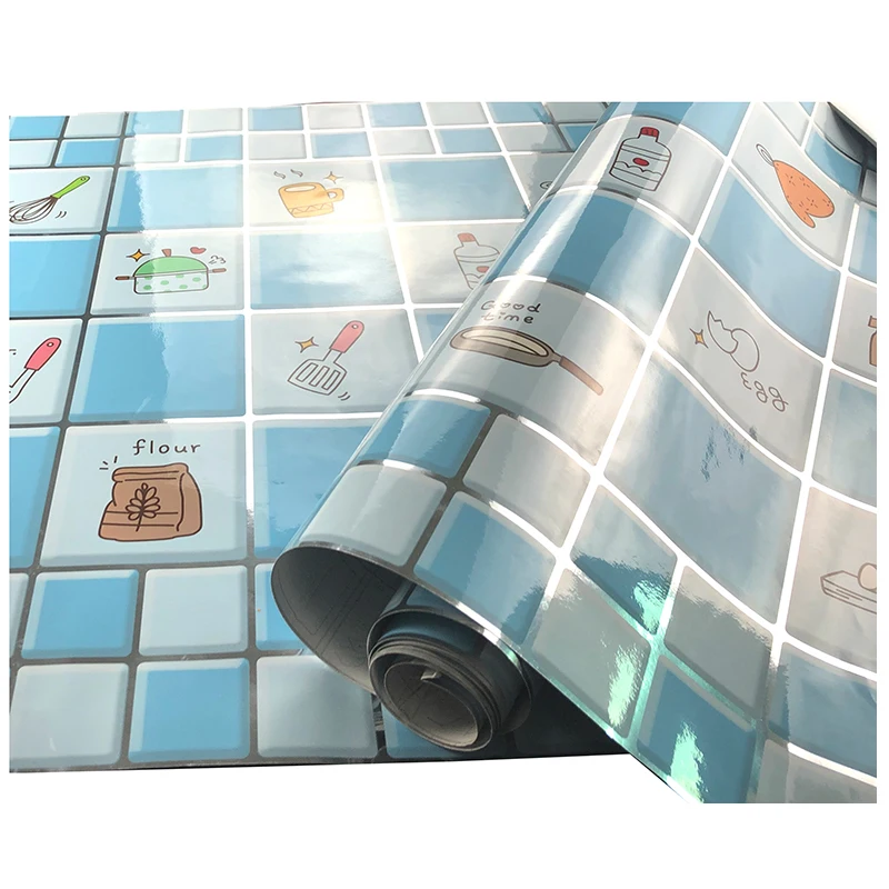Nature Wall Stickers Cartoon Interior Decoration PVC Self Adhesive Wallpaper For  cupboard and bathroom decoration