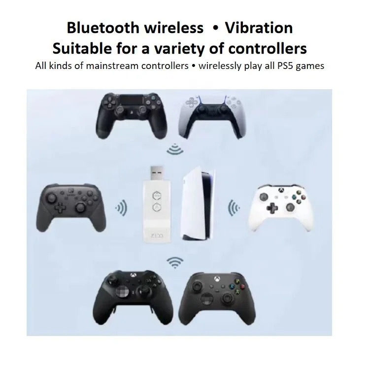 CoovElite Z100 Wireless Adapter Converter support ps5 ps4 switch pro xsx/x1s elite series 2 ps5 games adapter for double playing