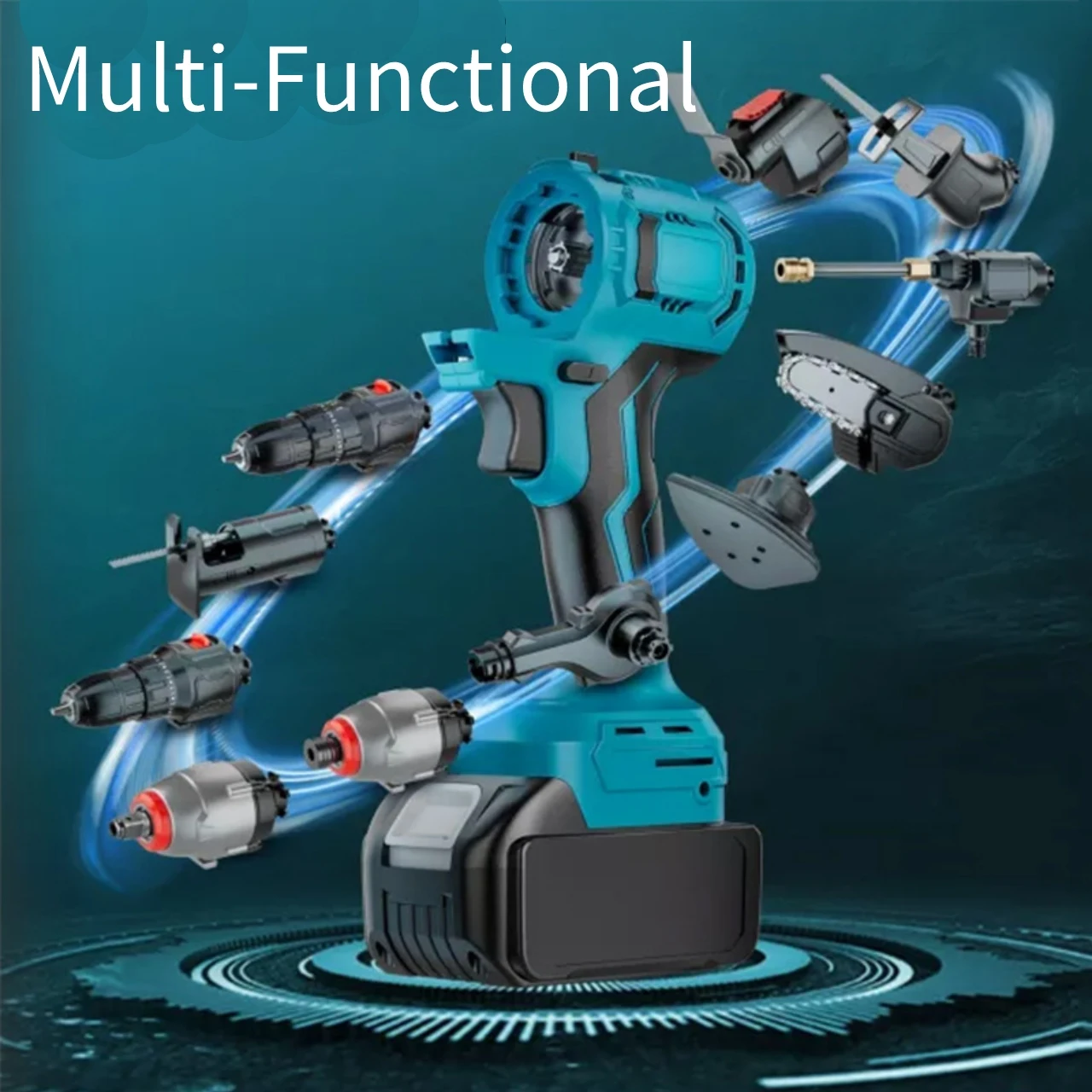 Multi-Functional Rechargeable Lithium Brushless Tool Set