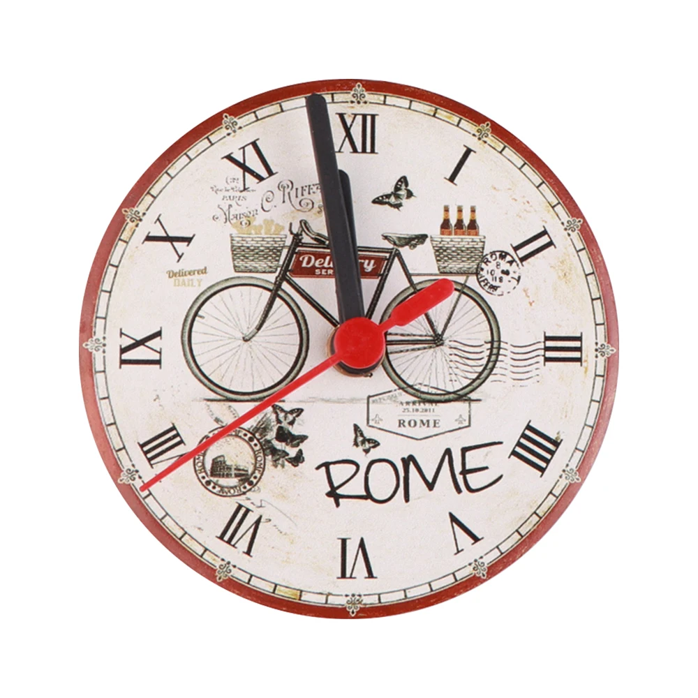 Home Decoration Modern Style Round Shape Mini Clock Wall CLOCKS Quartz Living Room Antique Style Customized Single Face Needle