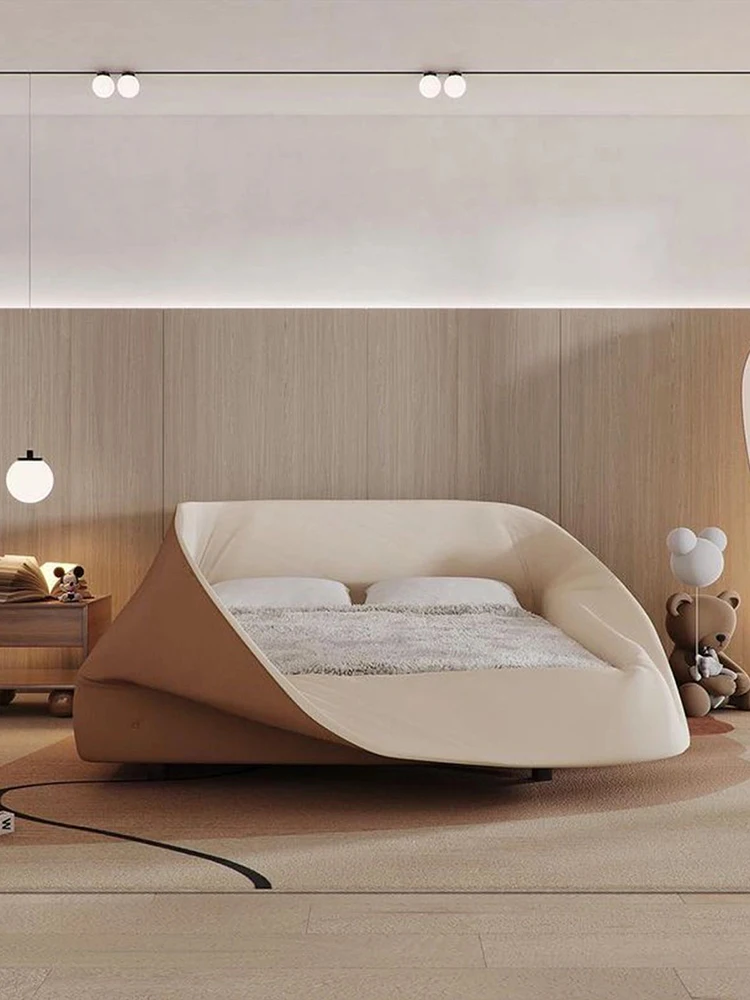 Italian LAGO Bird Nest bed Italian Master Bedroom parent-child king bed Modern simple designer double bed
