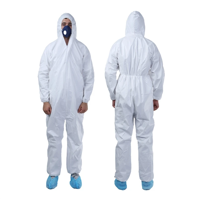Cheap Price Type 4 5 6 65gsm Disposable Microporous Coverall CE ISO Certified Waterproof Oil Resistant Protective Suit