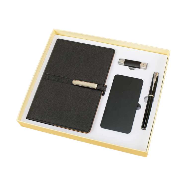 
Business Business notebook gift set with power bank/ USB flash drive/ pen 
