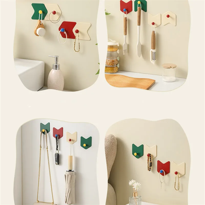 Manufacturer Hot seller Home accessories Self Adhesive Plug Hooks Rabbit Design Plastic Plug Organizer Wire Organizer Key Holder