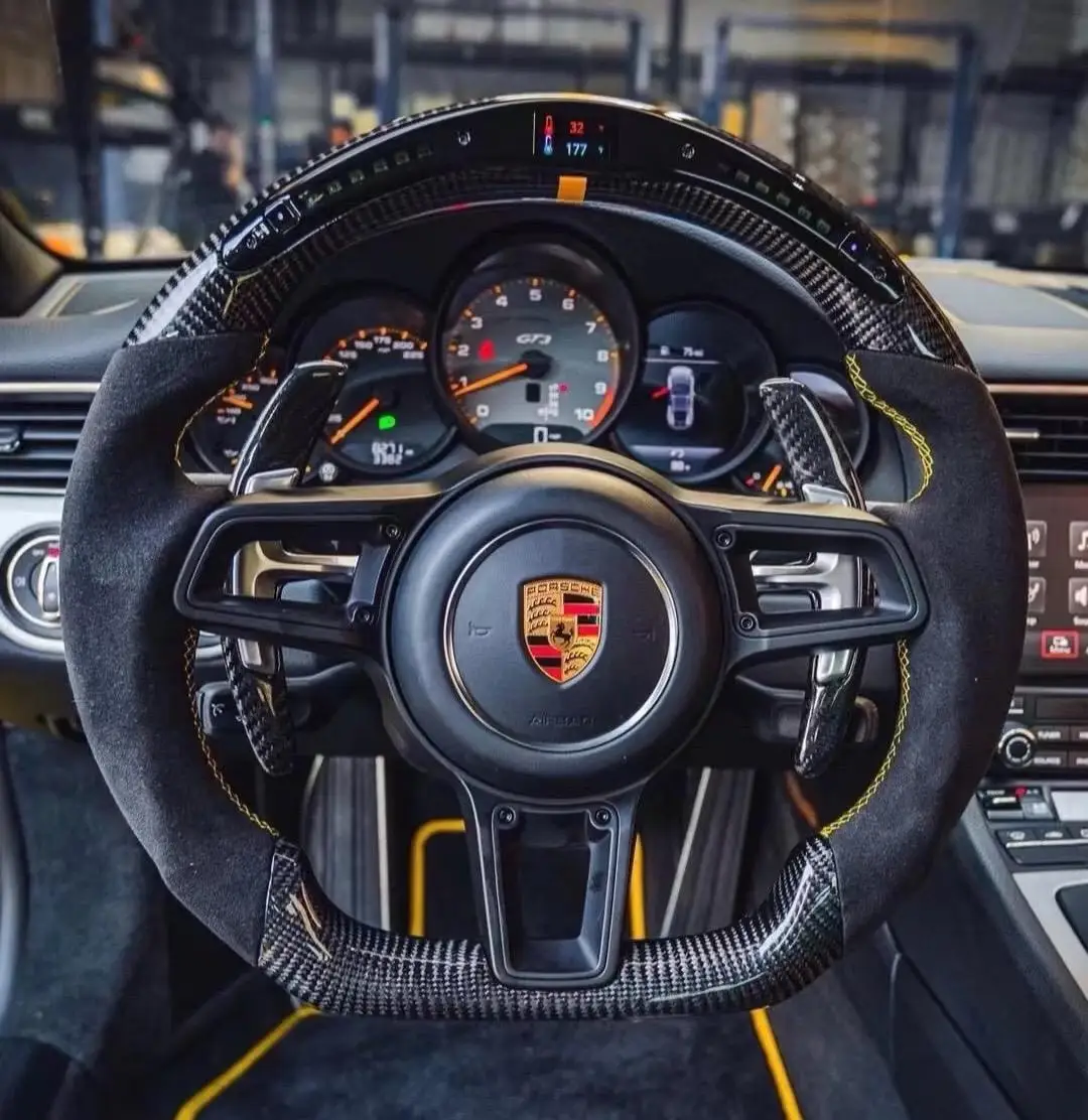 Автозапчасти из углеродного волокна руль для Porsche Mancan Panamera Cayenne 911