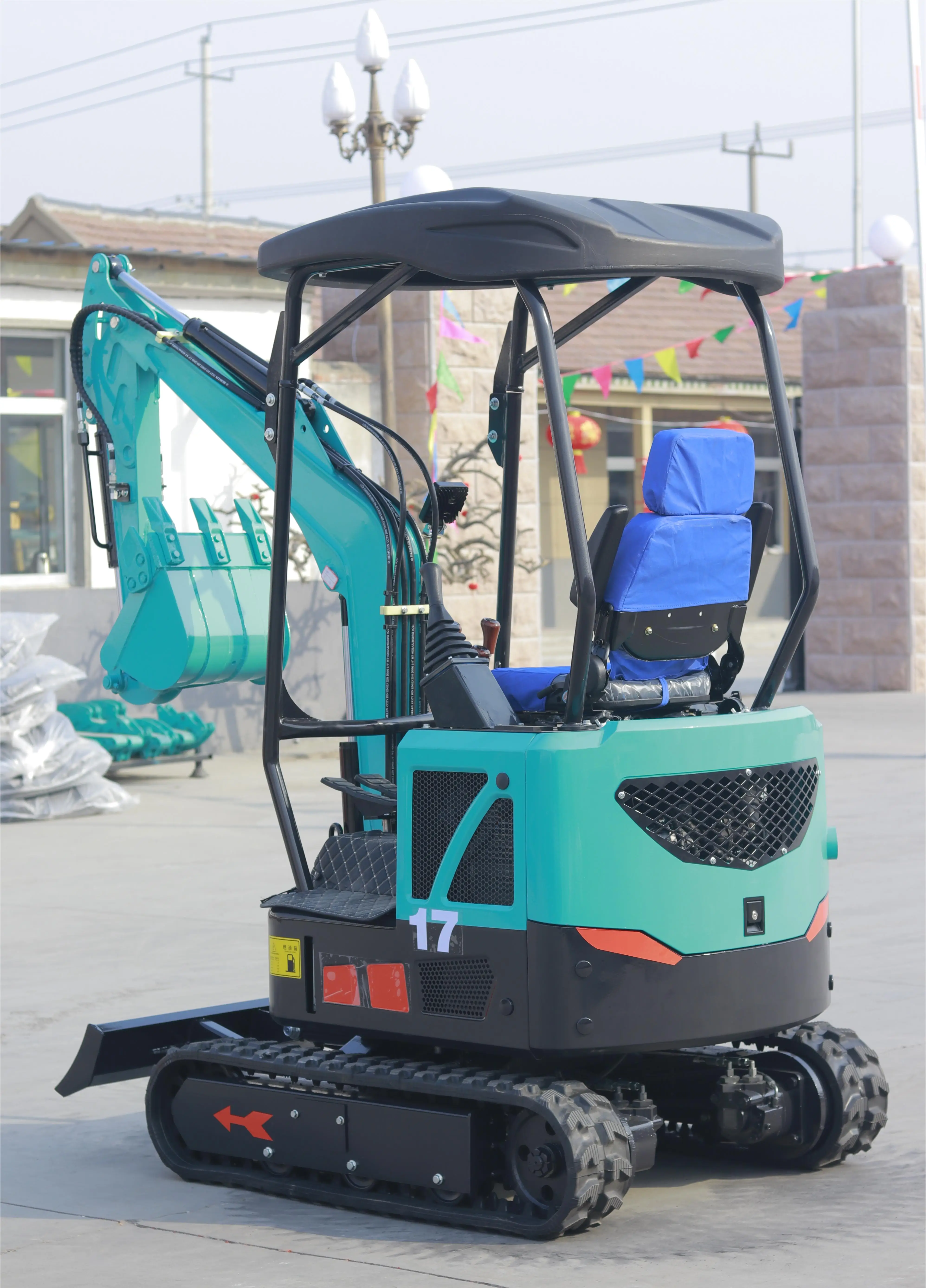 high quality HUAYA 0.8ton 1ton 1.2 ton 1.5ton 1.8ton 2ton small digger diesel hydraulic Machine mini excavator with CE/EPA