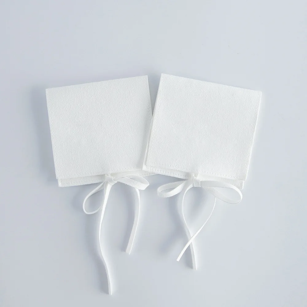 Personalized Custom Suede  Envelope Microfiber Pouch Jewelry Packaging Bag Accept Logo Printing