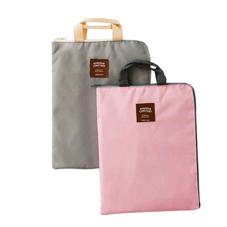 Eco-friendly  A4 multifunctional canvas document bag