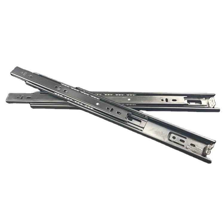 Cold Rolled Steel Telescopic Rail Heavy Duty Slide Cabinet Drawer Runner System Ball Bearing Slider