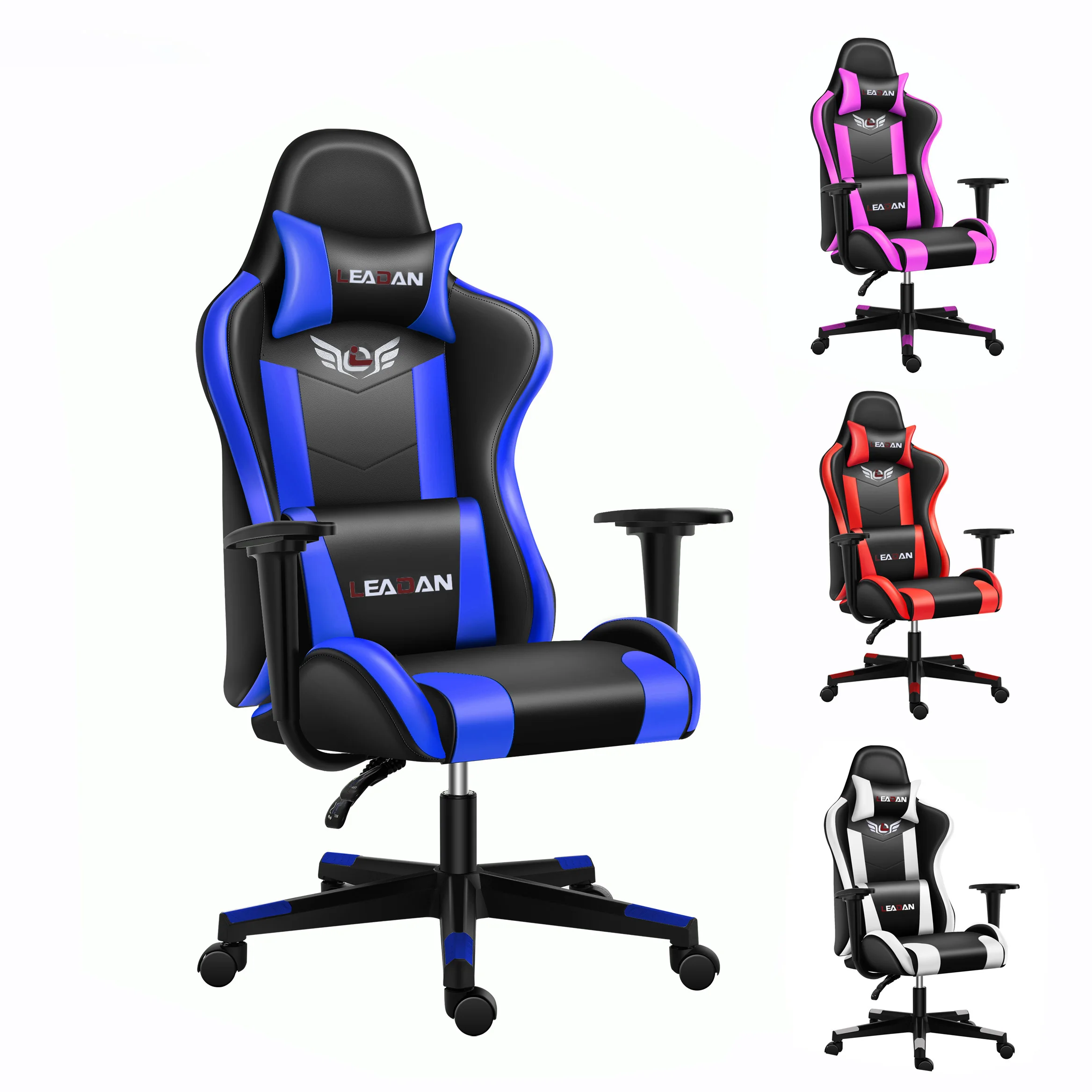 
LEADAN rg b custom secret lab pink scorpion led massage game cheap chair white scorpion gaming chair racing pc computer with spe 