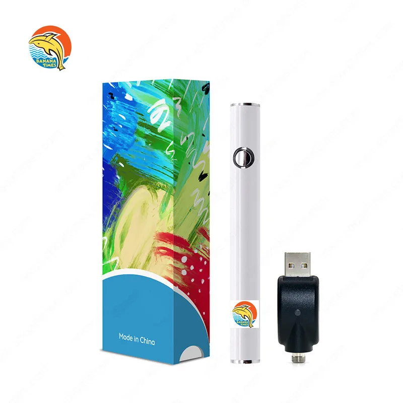 Custom color e cig battery 510 thread rechargeable pen battery for cartridge custom box battery vaporizer