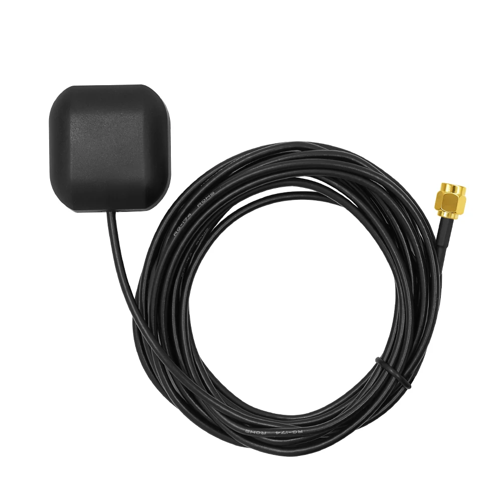 3 Meters RG174 Cable 1575.42MHz Active Car FAKRA-C Connector GPS Antenna Mini