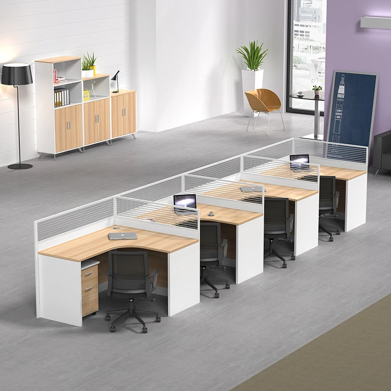 office partition table Staff Cubicle workstation desk commercial Office Furniture set modular office table Bureau de travail