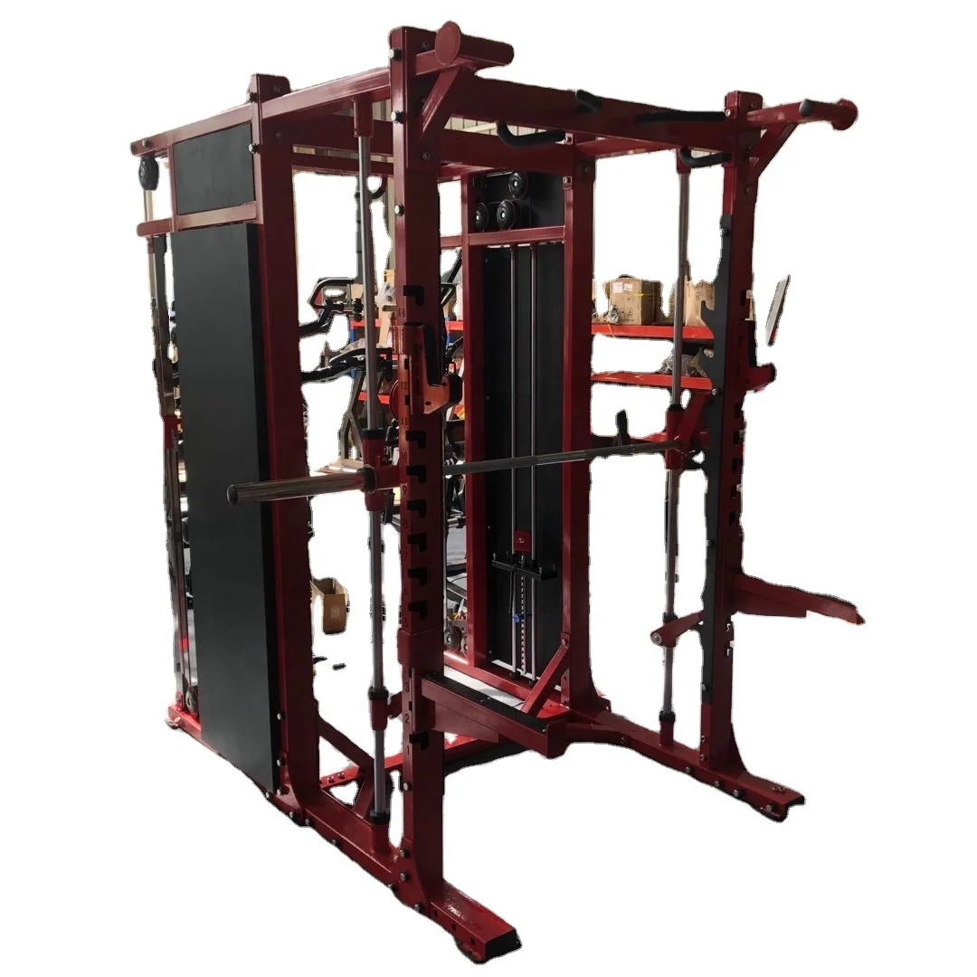 2022 Commercial Gym Equipment Multi-Functional Smith Functional Trainer Squat Rack One-of-a-Kind 3 Station Fitness Benches Racks