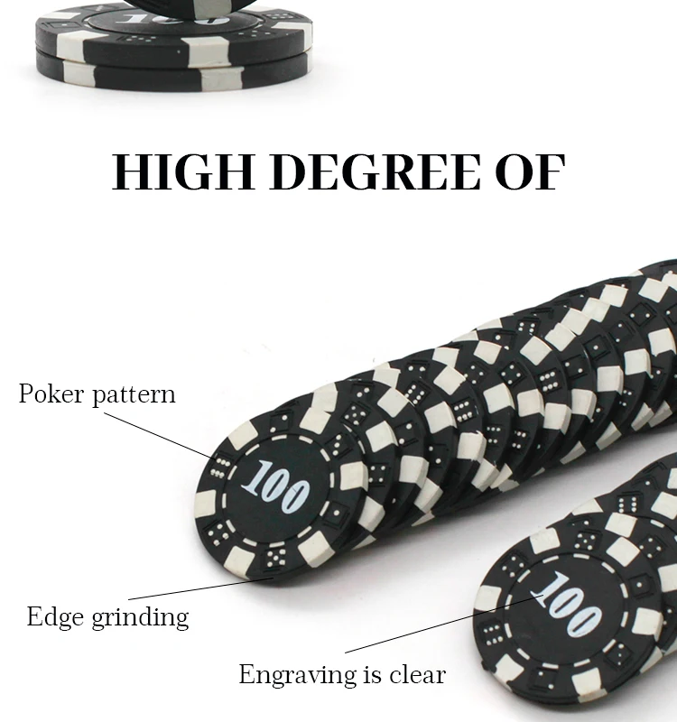 Custom Logo 10.8g 40mm*3mm Acrylic Poker Chips Clay Las Vegas Casino Crown Chip Sets ABS/Plastic/Ceramic Pokers Coins