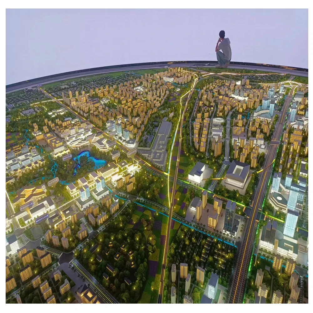 Novelty design master urban planning model for real estate construction