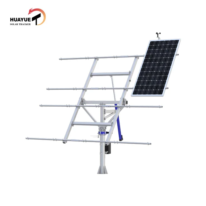 Huayue solar tracker-5KW HYS-8PV-144-LSD dual axis sun solar tracker solar tracking system solar panel sun tracker