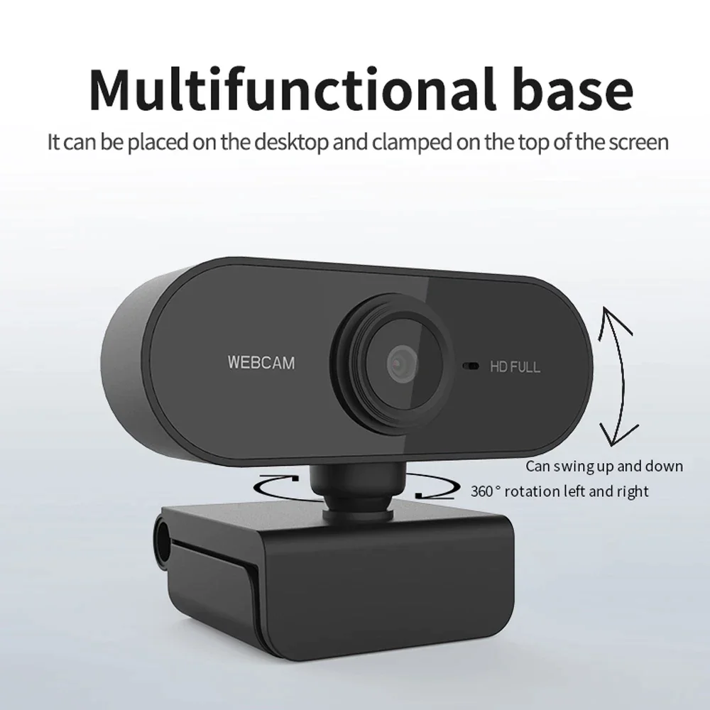 Webcam 1080P Full HD Web Camera With Microphone USB Plug Cam For PC Computer Mac Laptop Desktop YouTube Skype