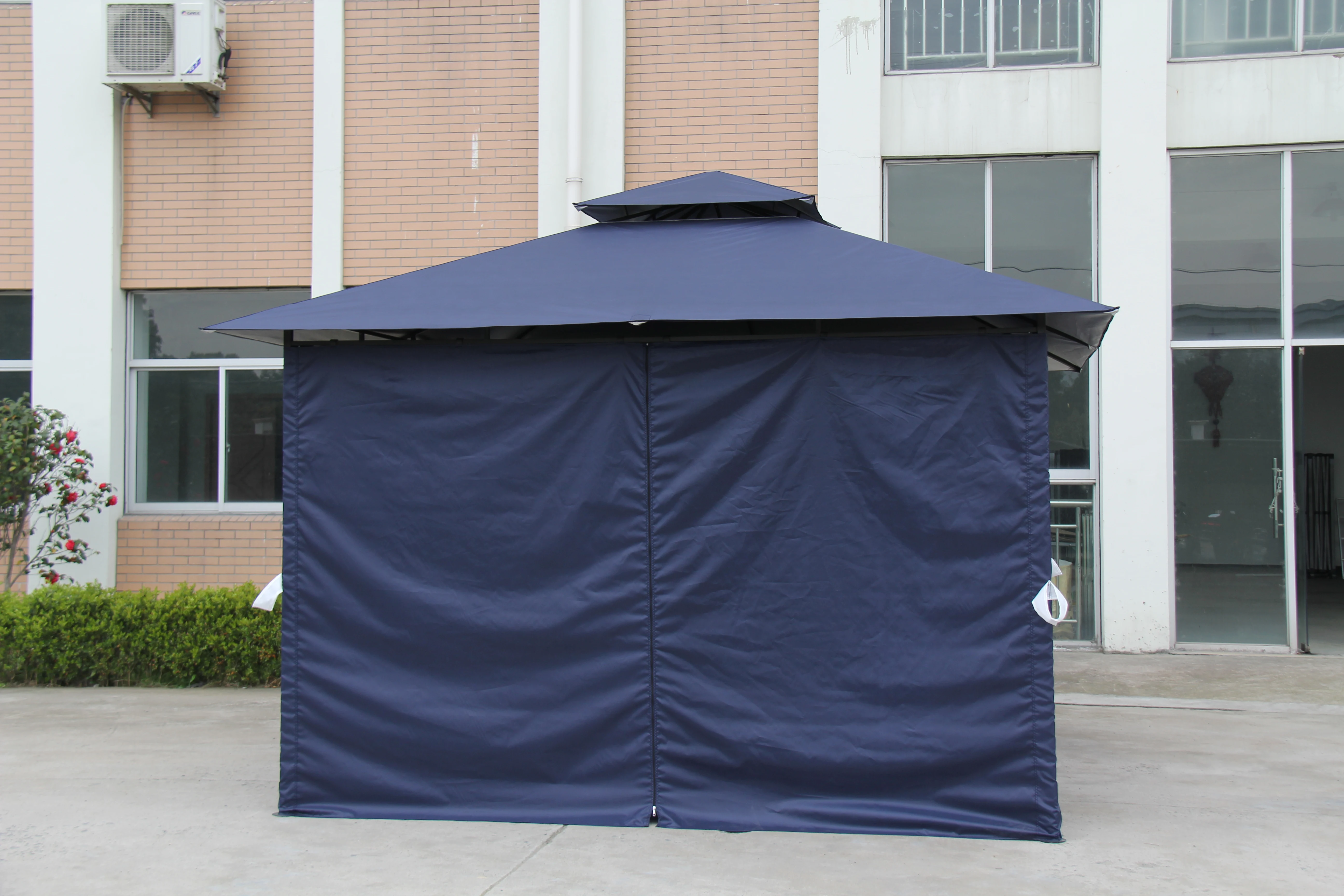 Outdoor New Courtyard Garden Gazebo With Mosquito Net Windproof Sunshade Pavilion Terrace Gazebo