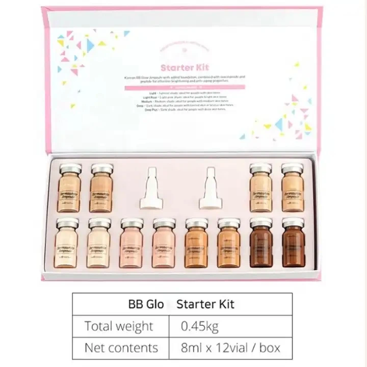 korean lan frost cream foundation bb glowing Ampoule microneedling serum starter kit