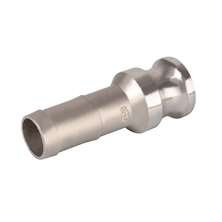 Stainless Steel SS316 or SS304 Flexible Pipe Quick Camlock Coupling E Type Male Connector