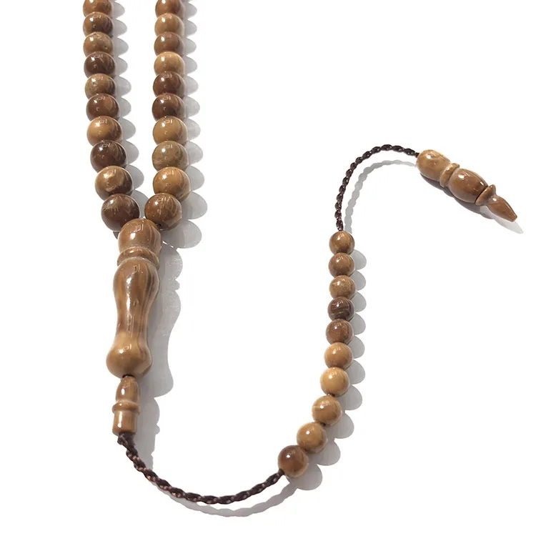 China manufacture kuka prayer 10 extra pendant 7*7mm99 fashion islamic rosary tasbih