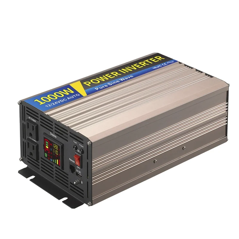 1kw 1kva 12V 24V auto recognize off grid pure sine solar power inverter dc ac converter inverter for solar system