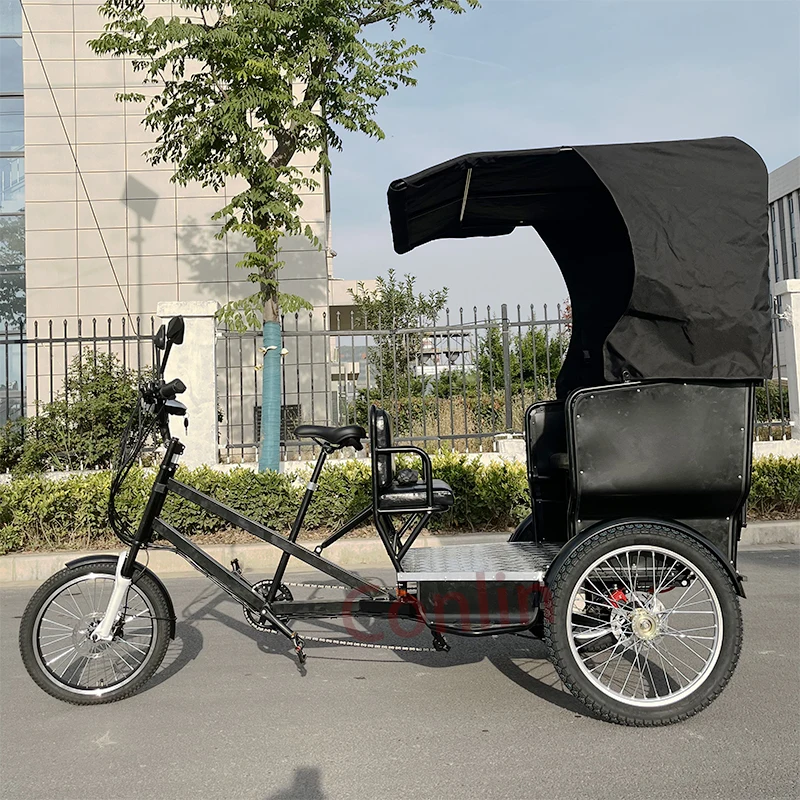 CE Certified Trike Electric Pedicab Rickshaw With Pedal Assist For Factory Direct Sale