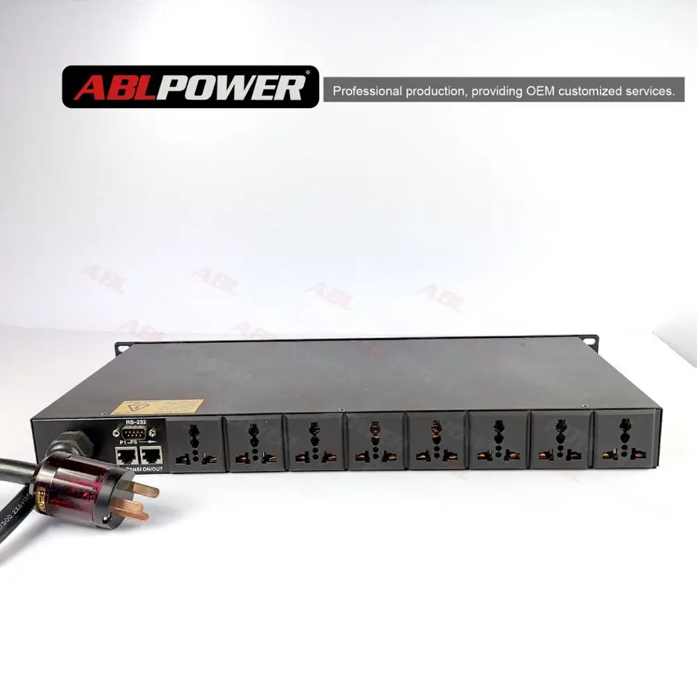 Smart power sequence box sound system dj equipment power supply sequencer 8 channels