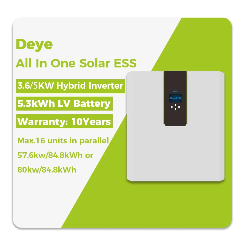 Deye ESS RW-F5.3-2H3 гарантия качества солнечной энергии lifepo4 литиевая батарея